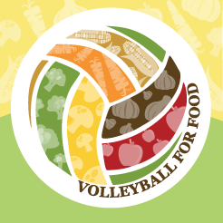 Volleyball for Food logo